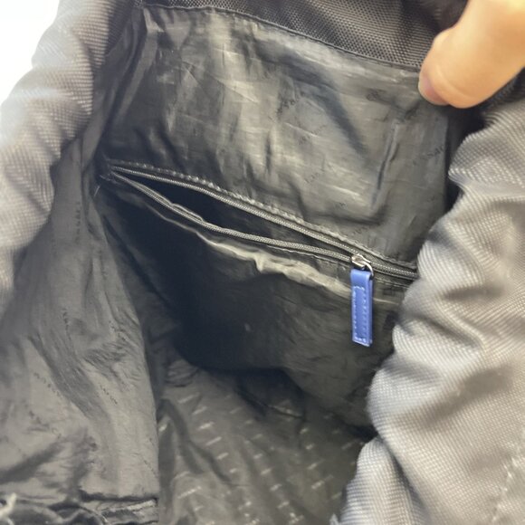 Versace Parfums Medusa Head Drawstring Backpack Black Blue Logo Gym Bag Read* - Picture 10 of 13